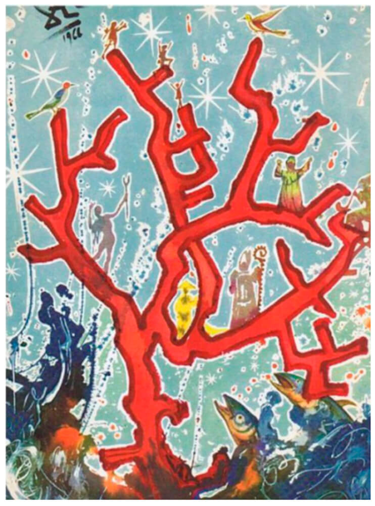 Рождественская открытка Сальвадора Дали. 1969г.