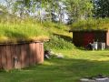 Строения с травяными крышами.Тромсё. Ботанический сад.