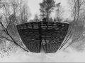 Парк арт-обьектов Никола-ленивец зимой. Обьект Арка. Декабрь 2023.